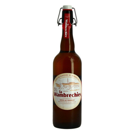 La WAMBRECHIES Belgian Blonde Beer Juniper Flavored 75cl