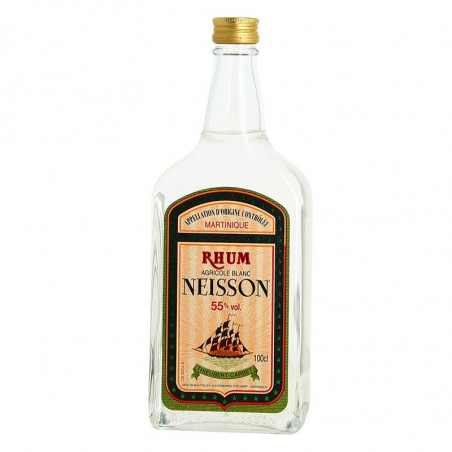 NEISSON White Agricole Rum from Martinique 1 Liter 55 °