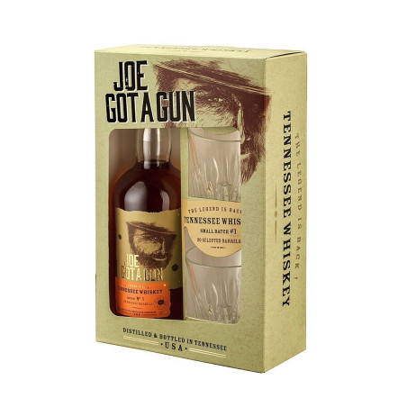 COFFRET JOE GOT A GUN TENNESSE + 2 VERRES