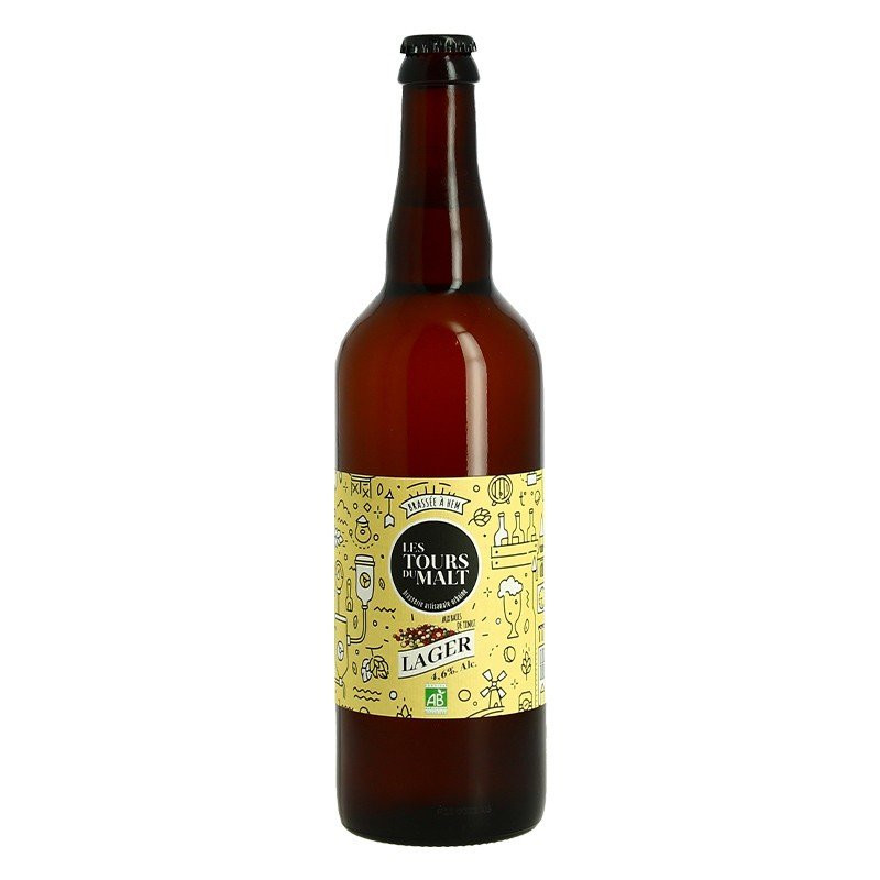 buy tax free Les Tours du Malt Organic Lager Beer with Timur Berries 75 cl