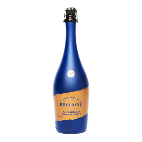 Strong French Luxury Beer RECIDIVE Maison DB 75 cl