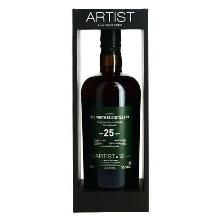 Whisky GLENROTHES 1995 OVER 25 Ans Collection ARTIST 12 70 cl