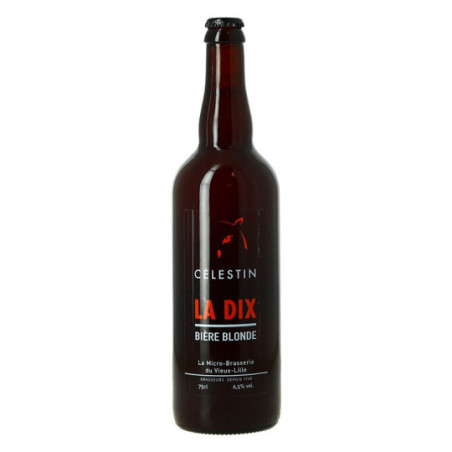 La Dix Organic Lager Beer 75cl