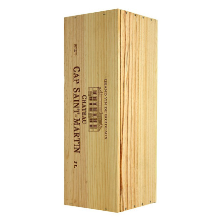 JEROBOAM of 5 Liters of Cap Saint MARTIN Wine in WOODEN CASE