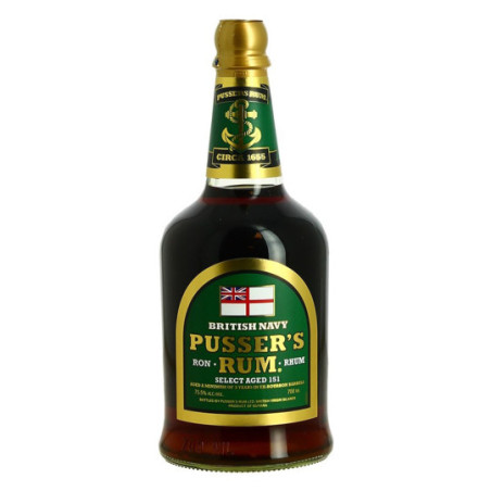 PUSSER'S SELECT 151 is a traditional British Navy-style rum bottled at 75.5°.