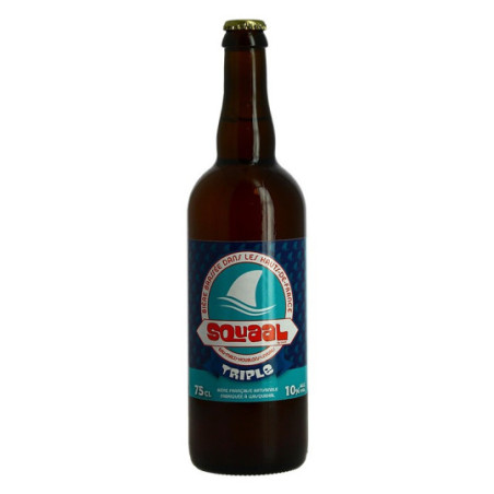 SQUAAL Triple beer brewed in Wasquehal by the Waale brewery 75 cl