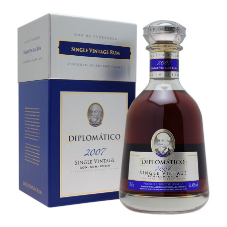 Rum DIPLOMATICO Vintage 2007 Amber Rum from Venezuela 70 cl