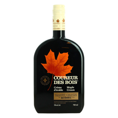 Cream with rum and Canadian Maple syrup COUREUR des BOIS 75 cl 15°