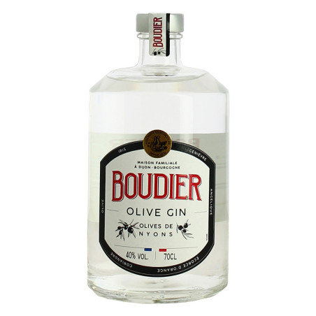 BOUDIER Gin with 6 Botanicals including NYONS Olives 70 cl 40°