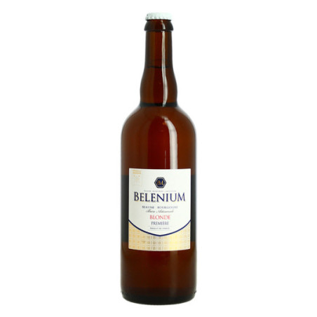 Brewery belenium blond beer 1ere 75 cl 5.6 %. cl