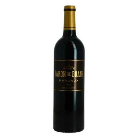 BARON de BRANE 2021 MARGAUX Second Wine of Château Brane Cantenac 75 cl