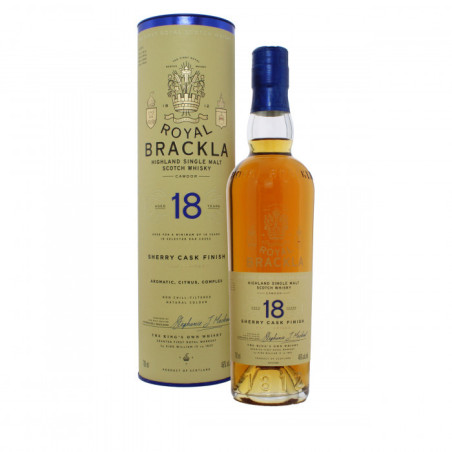 Highlands Single Malt ROYAL BRACKLA 18 years finished in SHERRY Palo Cortado barrel 70 cl