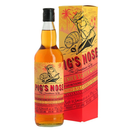 Blended Scotch Whiskey PIG'S NOSE The CARIBBEAN PIG 70 cl Rum Barrel Finish