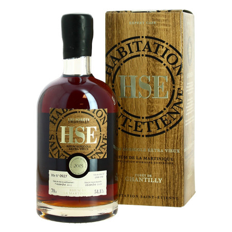 HSE RUM Aged in oak barrels from the CHANTILLY Forest 70 cl 51.1°