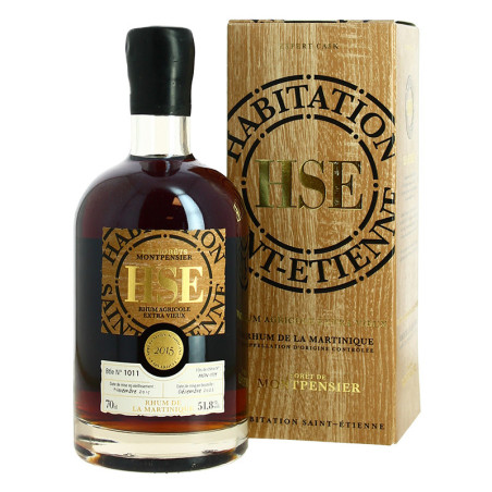 HSE RUM Aged in oak barrels from the MONTPENSIER Forest 70 cl 51.8°