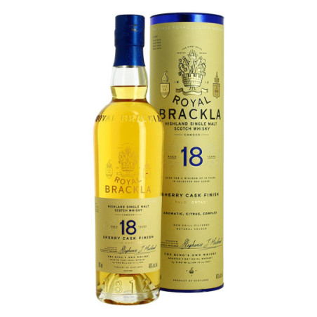 Highlands Single Malt ROYAL BRACKLA 18 years finished in SHERRY Palo Cortado barrel 70 cl