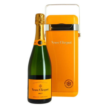 Champagne VEUVE CLICQUOT BRUT box Cooler 75 cl