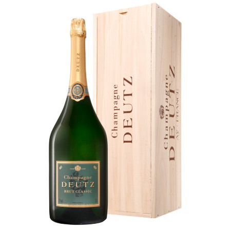 DEUTZ Champagne Brut JEROBOAM 3L in Wooden Case