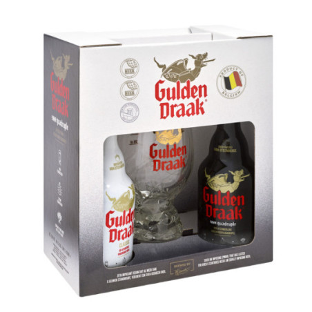 Set of 2 GULDEN DRAAK beers + Glass