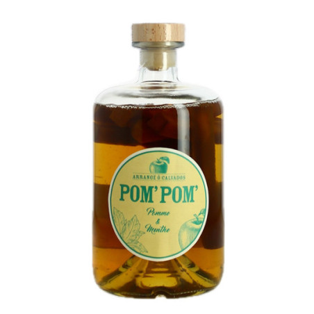 POM POM CALVADOS Arrangé Apple and Mint 70 cl