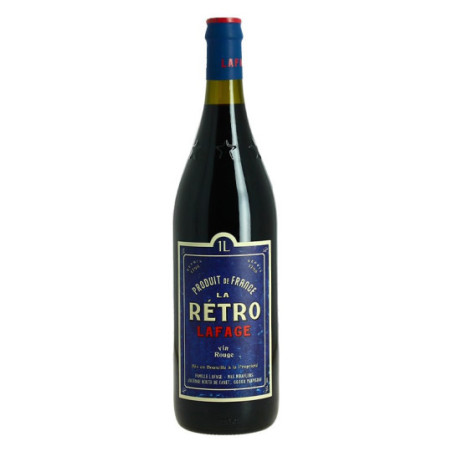 La RETRO by LAFAGE Red Wine IGP Côtes Catalanes 1 liter