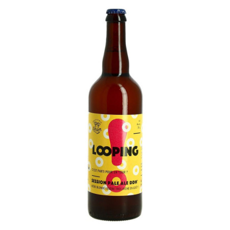 LOOPING Light Lager beer by Brewery Tandem 75 cl