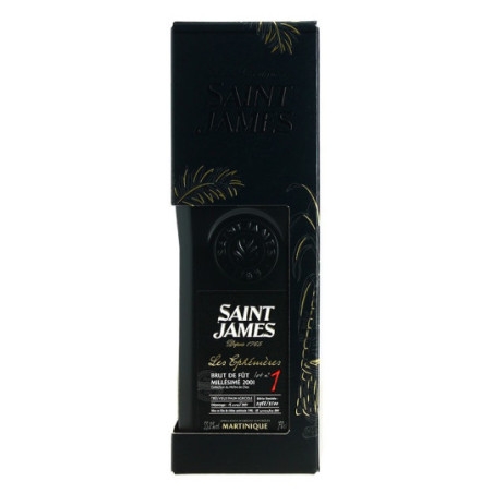 Rhum SAINT JAMES les ÉPHÉMÈRES N°1 Brut de Fût 2001 Rhum Hors d'Age 55,2° 70 cl