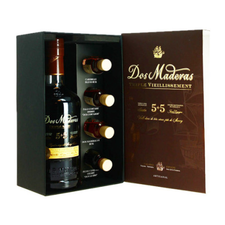 Dos Maderas Rum Gift Box PX 5 + 5 + 4 Samples