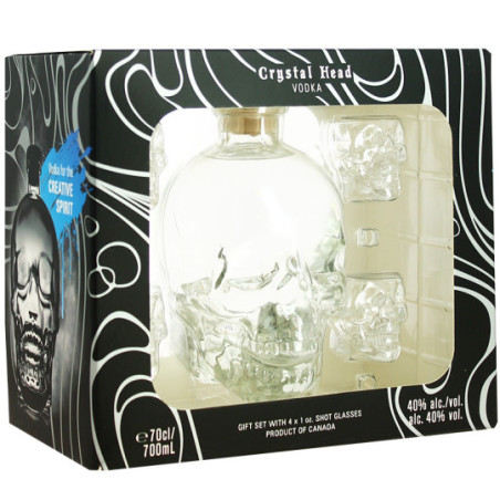 Hamper gift VODKACrystal Head + 4 shots