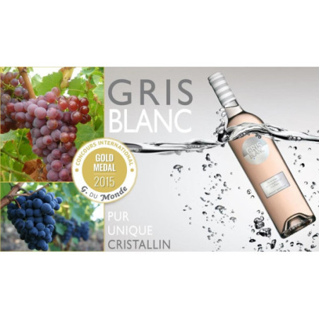 Gris Blanc Languedoc Rosé Wine by Gerard Bertrand