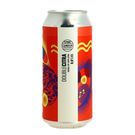 CAMBIER Beer DOUBLE IPA 100% CITRA in 44 cl can at 8%