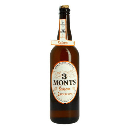 Trois MONTS Saison Flanders Beer  with 2 types of Hops