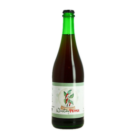 Brewery THIRIEZ Beer WINTER PEPPER 75 CL 7.5° Brewed with 3 different peppers