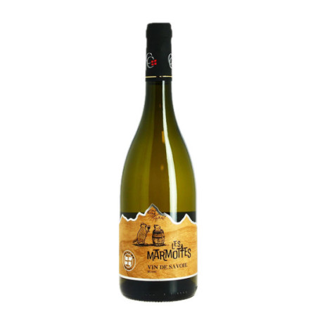 Les MARMOTTES BLANC" Savoy white wine from Cave de CRUET 75 cl