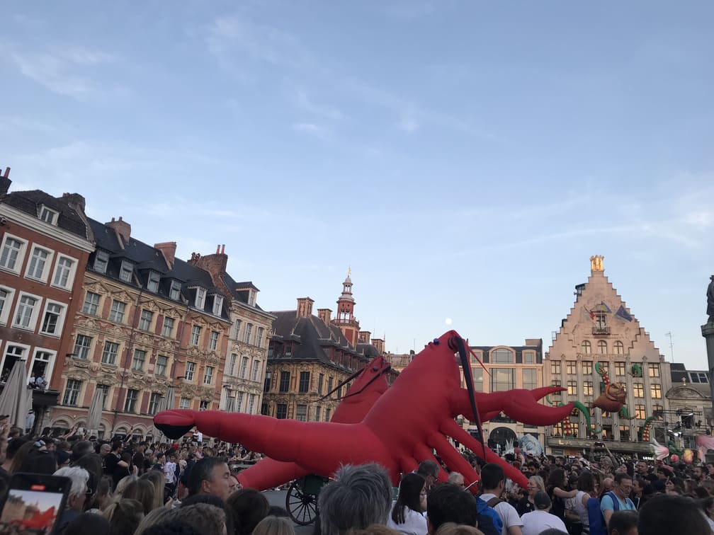 Grand place during the Lille Braderie