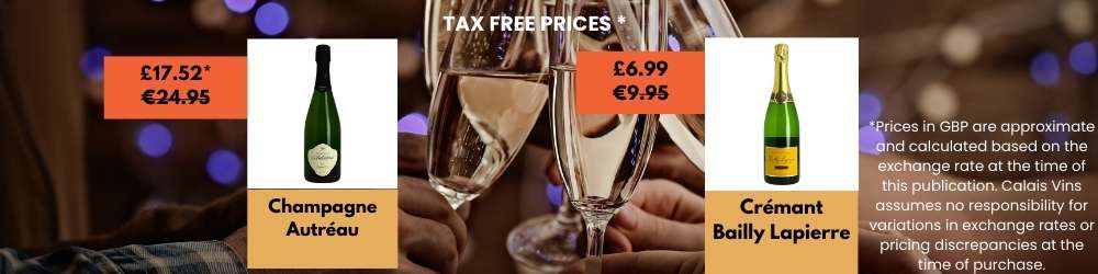 Champagne to buy in Calais on Xmas tables